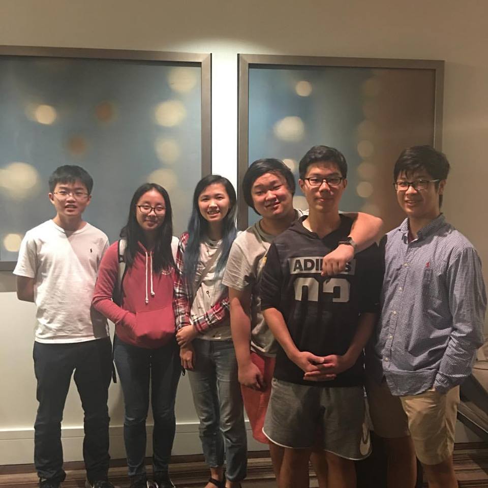 The American International School of Guangzhou team at the 2017 HSNCT