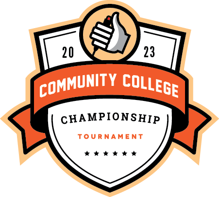 Logo for the 2023 Community College Championship Tournament