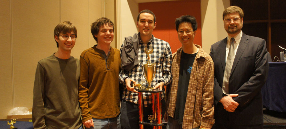 Virginia with their First-Place Division I trophy from the 2014 Intercollegiate Championship Tournament